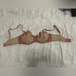Victoria's Secret Pink and Tan Lace Bra
